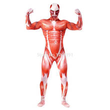 Halloween Attack on Titan Cosplay Costumes Spandex Second Lycra Skin Tight Suit Adult & Children Long Sleeve Full Body Bodysuit 2024 - buy cheap