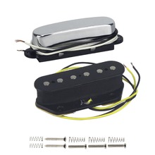 Блохер Tele набор пикапов для шеи и мостов, керамический магнит гитара, хромированный/Золотой Выбор 2024 - купить недорого