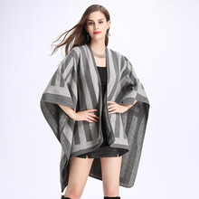 Mingjiebihuo Europe United States plus size temperament ladies cloak high quality collar comfortable warm thick  women shawl 2024 - buy cheap