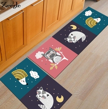 Zeegle Cartoon Funny Doormats Anti-slip Kitchen Area Rugs Coffee Table Floor Mats Soft Bedroom Bedside Mats Entrance Hallway Rug 2024 - buy cheap