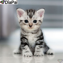 DiaPai 5D DIY Алмазная картина 100% полная квадратная/круглая дрель "животное кошка" Алмазная вышивка крестиком 3D декор A21524 2024 - купить недорого