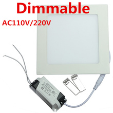 Luz LED empotrada para techo, panel cuadrado Delgado, Ultra diseño fino, 25W, AC85-265V, Envío Gratis por DHL, 20 unidades/lote 2024 - compra barato