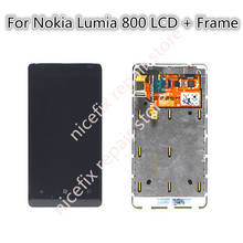 Для Nokia Lumia 800 ЖК-дисплей сенсорный дигитайзер экран в сборе с рамкой + Инструменты Бесплатная доставка 2024 - купить недорого