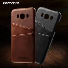 Beworlder Back Cover For Samsung Galaxy J7 2016 J710 Phone Case Card Slot Leather Case Vintage For Samsung J7 Prime Case 2024 - buy cheap