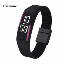 Irisshine #50 unisex couple Watches Mens Womens Rubber LED Watch Date Sports Bracelet Digital Wrist Watch boy girl free shipping 2024 - buy cheap