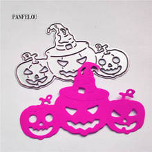 PANFELOU pumpkin devil cuts dies cutting Scrapbooking DIY paper die metal craft stencils punch Halloween Easter wedding cards 2024 - buy cheap