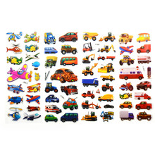 Pegatinas de coches de transporte de dibujos animados en 3D, 5 uds., juguetes clásicos para niños, pegatina de burbuja, Premio Colegio, regalo, pegatinas de decoración de papelería 2024 - compra barato