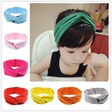 Diadema de turbante para niña pequeña, bandana de algodón suave para niña, accesorios para el cabello, 1 unidad HB424 2024 - compra barato
