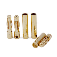 20pair/lot 4.0mm 4mm Gold Bullet Banana Connector Plug for RC Battery 20%Off 2024 - buy cheap