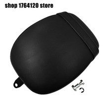 Black Motorbike Rear Passenger Pillion Pad Seats Leather w/ Belt For Harley Sportster Forty Eight XL1200X 2010-2018  883 2010-15 2024 - buy cheap
