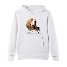 New Beagle Dog Head Fashion Sweatshirts Youth Cotton Fleece Hoodie Popular Youth Jacket Design Harajuku Streetwear 2024 - buy cheap