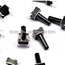 1000 unids/lote 6*6*13MM 4 pies Interruptor táctil vertical micro/interruptor de botón 2024 - compra barato