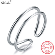 Blaike-Anillo de plata 925 sólida para hombre y mujer, joyería fina, minimalista 2024 - compra barato