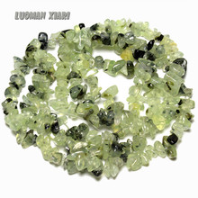 Cuentas de piedra Natural en forma de grava AAA +, 5-8mm, verde, para la fabricación de joyas, pulsera DIY, collar de hilo de 34'' 2024 - compra barato