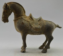 Elaborate Chinese Collectible Decorated Old Handwork Bronze Big Zodiac Horse Statue 2024 - buy cheap