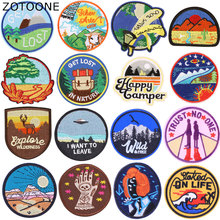 ZOTOONE 1Pcs Stranger Things Iron Patches for Clothing Diy 3D Alien Embroidered Patch Applique Clothes Sticker Women Kids Cute G 2024 - buy cheap