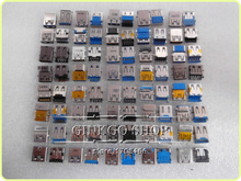 40 modelos, 5 piezas cada uno, 200 piezas./lote USB 3,0 puerto de carga puerto USB para PC puerto de carga conector USB 2024 - compra barato