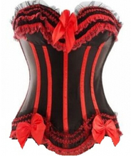 xxxxxxxxl xxxxxxxl xxxxxl xxxxl Plus Size Black And Red  Bustier Top Shapewear Boned Corset Plus Size Women Corset Hot Selling!! 2024 - buy cheap