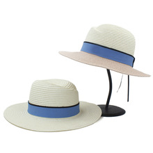 Fashion Summer Women Men Toquilla Straw Panama Hat For Elegant Lady Wide Brim Bucket Hat For Queen Seadisde Beach Cap 45 2024 - buy cheap