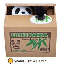 Creative Toys& Games Cute Panda Bear Piggy Bank Steals Coins Magic toys Funny  Kids Gift Props Gag Joke Toys 2024 - buy cheap