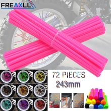 Cubiertas para rueda de bicicleta todoterreno, cubiertas coloridas para Motocross KAWASAKI KLX250 KLX450R KLR650 Honda CR YZ R, 72 unidades por paquete 2024 - compra barato