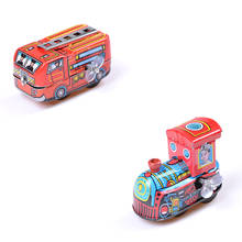 Vintage Wind Up Tin Toy For Baby Kids Children Retro Steam Train Clockwork Spring Locomotive Classic Toys 2024 - buy cheap