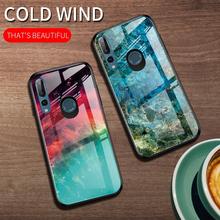 Funda protectora trasera para Huawei P Smart Z, carcasa de lujo con gradiente de grano de mármol, vidrio templado duro, para huawei p smart 2019 2024 - compra barato