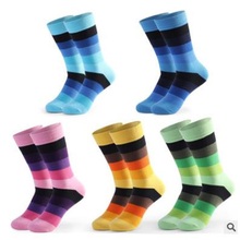 10PCS=5 pairs 42.43.44, 45, 46, 47,48 EU plus size long leg business socks crew men socks 2024 - compre barato