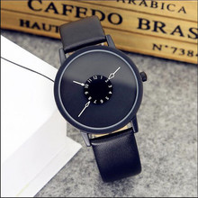 Hot fashion creative watches women men quartz-watch brand unique dial lovers' watch leather wristwatches clock relogio masculino 2024 - buy cheap
