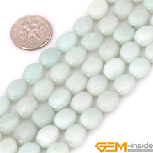 Oval Amazonite Beads Natural Stone Beads DIY Loose Beads For Bracelet Making For Jewelry Making Strand 15" Wholesale! 2024 - buy cheap