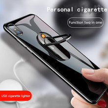 Creative USB cigarette lighter can do mobile phone bracket lighter multi-function cigarette accessories 2024 - buy cheap