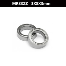 Free Shipping 10 PCS MR83ZZ ABEC-5 3*8*3 mm Deep groove Ball Bearings MR83 / L-830 ZZ 2024 - buy cheap