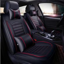PU Leather Universal Car Seat Covers for Toyota Mazada Nissan Qashqai X-tral Hyundai BMW Audi Ford car seats protector 2024 - buy cheap
