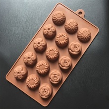 New 1pc sunflower chocolate mold silicone molds for cake ice Soap Mold Sugar Craft cake decorating tools  SM005 2024 - buy cheap