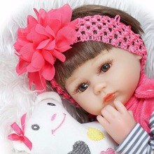 Силиконовая кукла reborn realista 42 см, Кукла Reborn для детей, подарок для девочек, новогодние игрушки, мягкое тело, Кукла reborn 2024 - купить недорого
