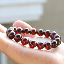 100% Garnet Bracelet Natural Wine Red Garnet Crystal Round Beads Nice Bracelet 2024 - buy cheap