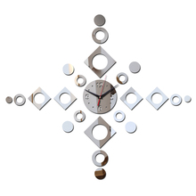 Diy3d relógio de parede, relógio adesivo de design moderno para decoração de casa e sala de estar 2019 2024 - compre barato