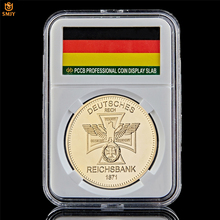 1871 Deutsche Reichsbank Bank German Cross Eagle European Gold Challenge Coin Collection W/PCCB Holder 2024 - buy cheap