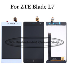 Pantalla LCD + MONTAJE DE digitalizador con pantalla táctil, repuesto para ZTE Blade L7 Global 3G, 100% pulgadas, parte trasera/blanca, probado, 5,0 2024 - compra barato