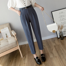 Spring Women Pencil Pants High Waist Ladies Office Trousers Formal Female Korean Slim Cigarette Pants Belted Pantalones Mujer 2024 - buy cheap