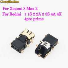 ChengHaoRan 1-5 pcs Fone de Ouvido Fone De Ouvido Áudio Jack conector para Xiaomi Redmi 3 2 1 1 3 S S 2A 4 pro prime 4X/Xiaomi 3 MAX 2 2024 - compre barato