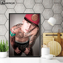 Machine Gun Kelly Poster Rapper Star Posters and Prints Canvas Painting Wall Art Picture for Living Room Home Decor 2024 - buy cheap