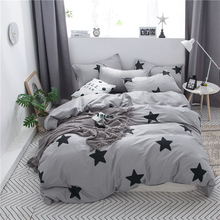 100% Cotton Printed Simple Fashion Bedding set 3/4pcs High-quality Duvet Cover set Bed Sheet Pillowcases Twin Queen Size 2024 - buy cheap