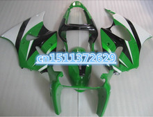 Kit de carenagem em abs para injeção, verde branco, preto, para kawasaki zx6r 00 01 02 zx 6r 00-02 ZX-6R 2000 2001 2002-2000 2024 - compre barato