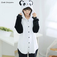 Pijama de flanela unissex, pijama fofo de unicórnio panda e animais para meninas, roupas de festa para adultos e cosplay 2024 - compre barato