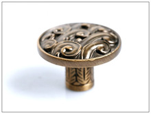 Tirador de perilla barroco para cajón de armario de cocina antiguo decorativo, diámetro: 35mm 2024 - compra barato
