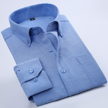 MRMT 2021 marca Primavera y novedad de verano de los hombres camisas Oxford girando camisa para hombre de Color sólido de ocio blusa larga 2024 - compra barato