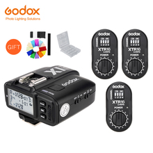 Godox 3x XTR-16 Wireless 2.4G Power Control Flash Receivers + X1T-N TTL Wireless Transmitter for Nikon DE300 DE400 SK300 SK400 2024 - buy cheap