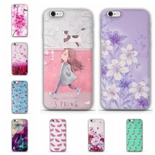 Funda trasera de silicona para iPhone 6, carcasa suave de TPU para iPhone 6s, con estampado 3D de hoesjes 2024 - compra barato