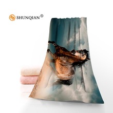 Custom horse Towels Microfiber Fabric Popular Face Towel/Bath Towel Size 35x75cm, 70x140cm Print your picture 2024 - buy cheap